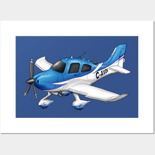 Cirrus CAVOK Model Hand drawn SR22 Posters and Art